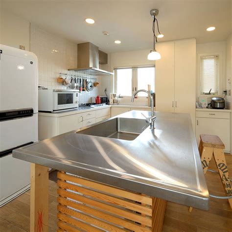 stainless steel kitchen island with cabinets|stainless steel kitchen island countertop.